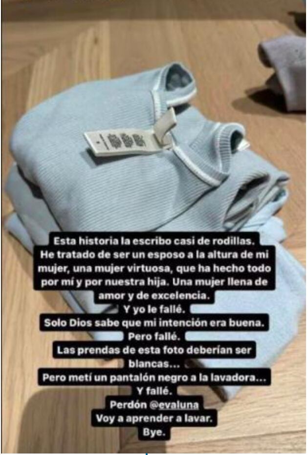 Camilo le pidió disculpas de rodillas a su esposa por fallar con las labores del hogar