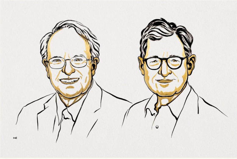 Los estadounidenses Robert Hall y Michael Woodford ganaron este lunes el Premio Nobel de Economía.