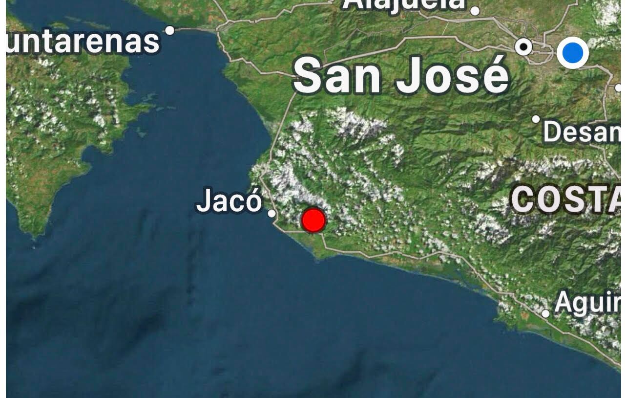 Sismo 3,6 en Jacó 11 de diciembre 2024