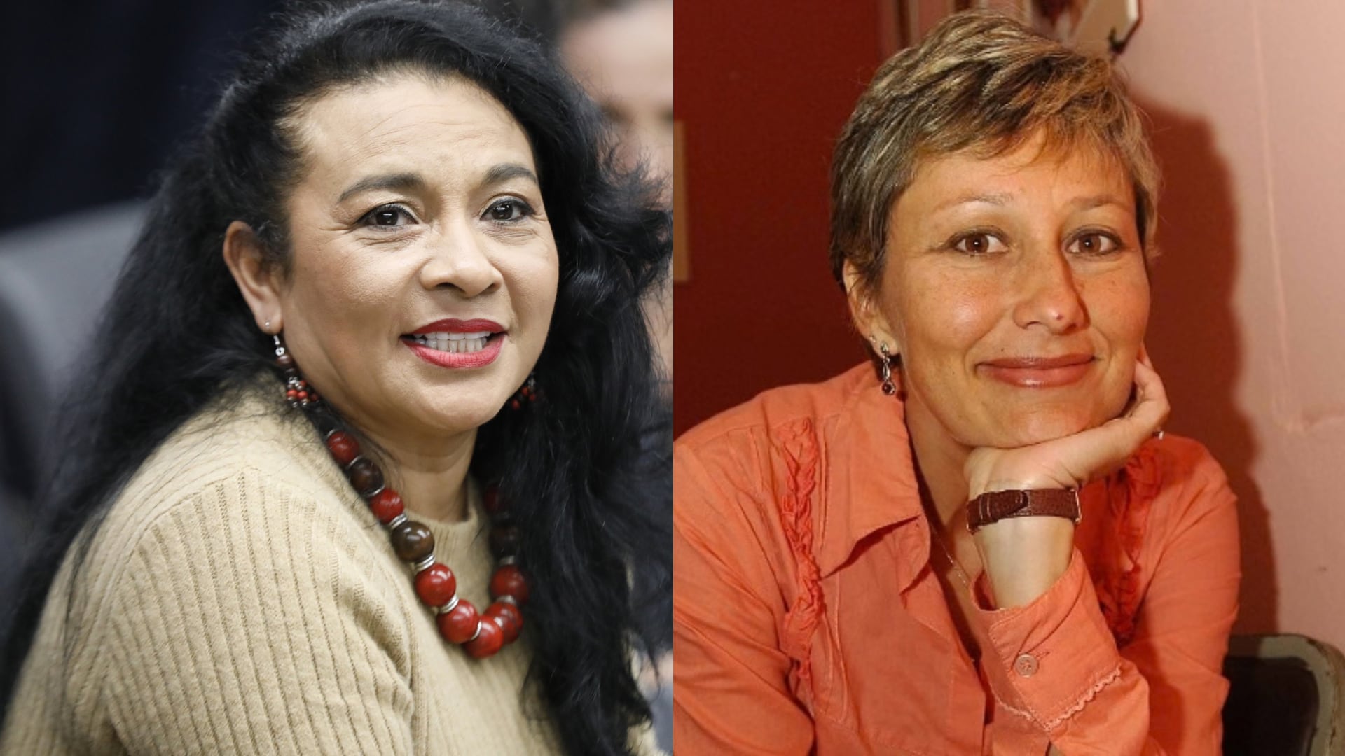 Diputada oficialista Nayuribe Guadamuz y directora del Semanario Universidad, Laura Martínez