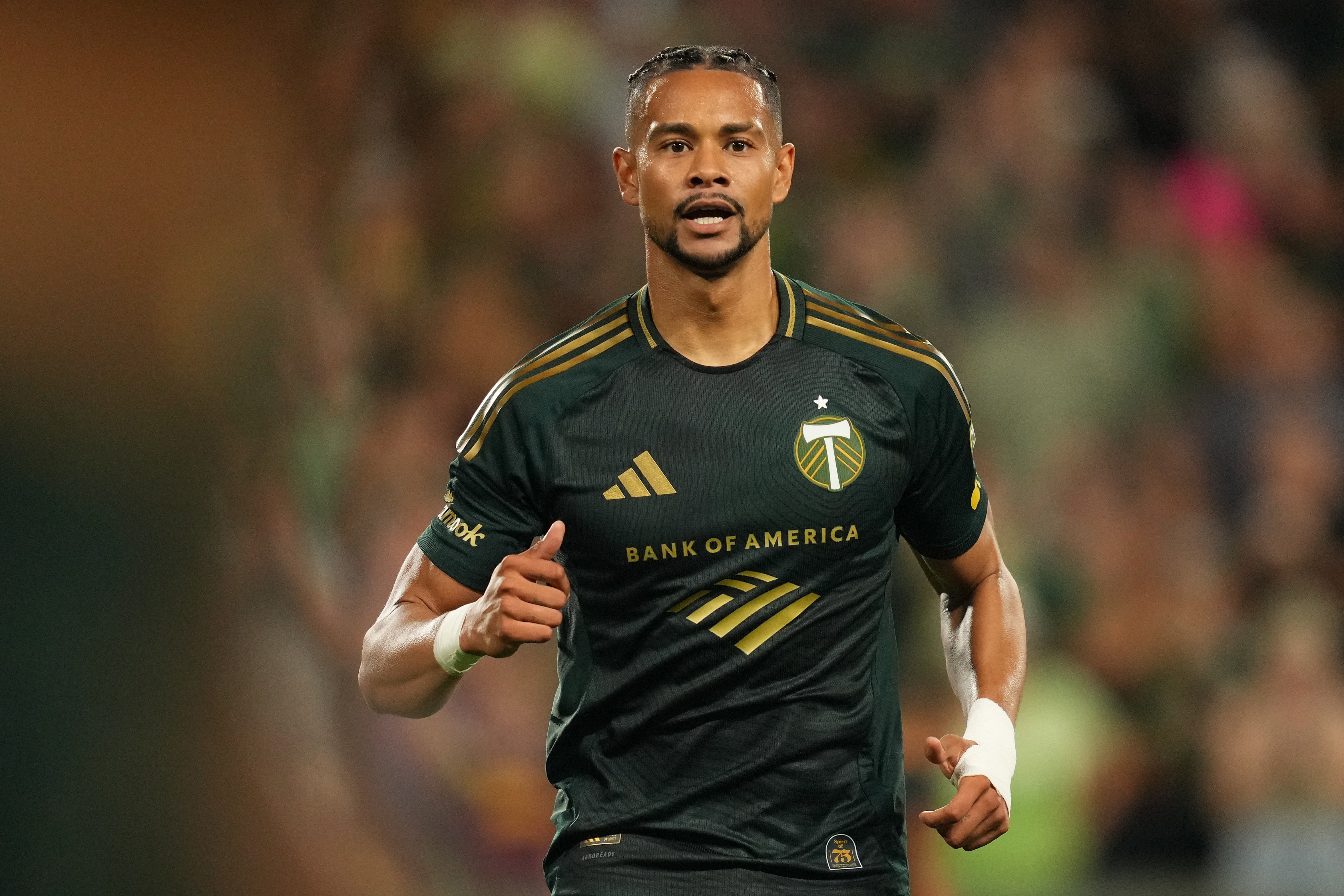 El jugador costarricense Ariel Lassiter es una de las figuras del Portland Timbers de la MLS. Aquí, en un partido ante San Diego FC del 19 de agosto.