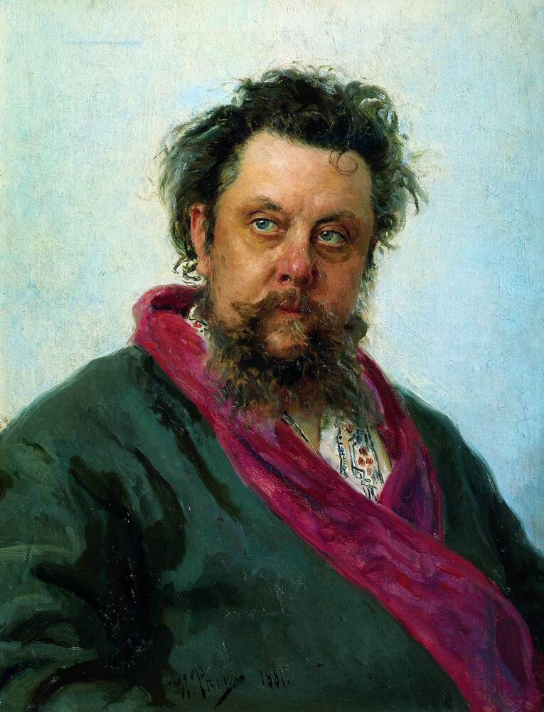 Revelador retrato. El pintor Iliá Repin hizo este retrato de Modest Músorgski en 1881.