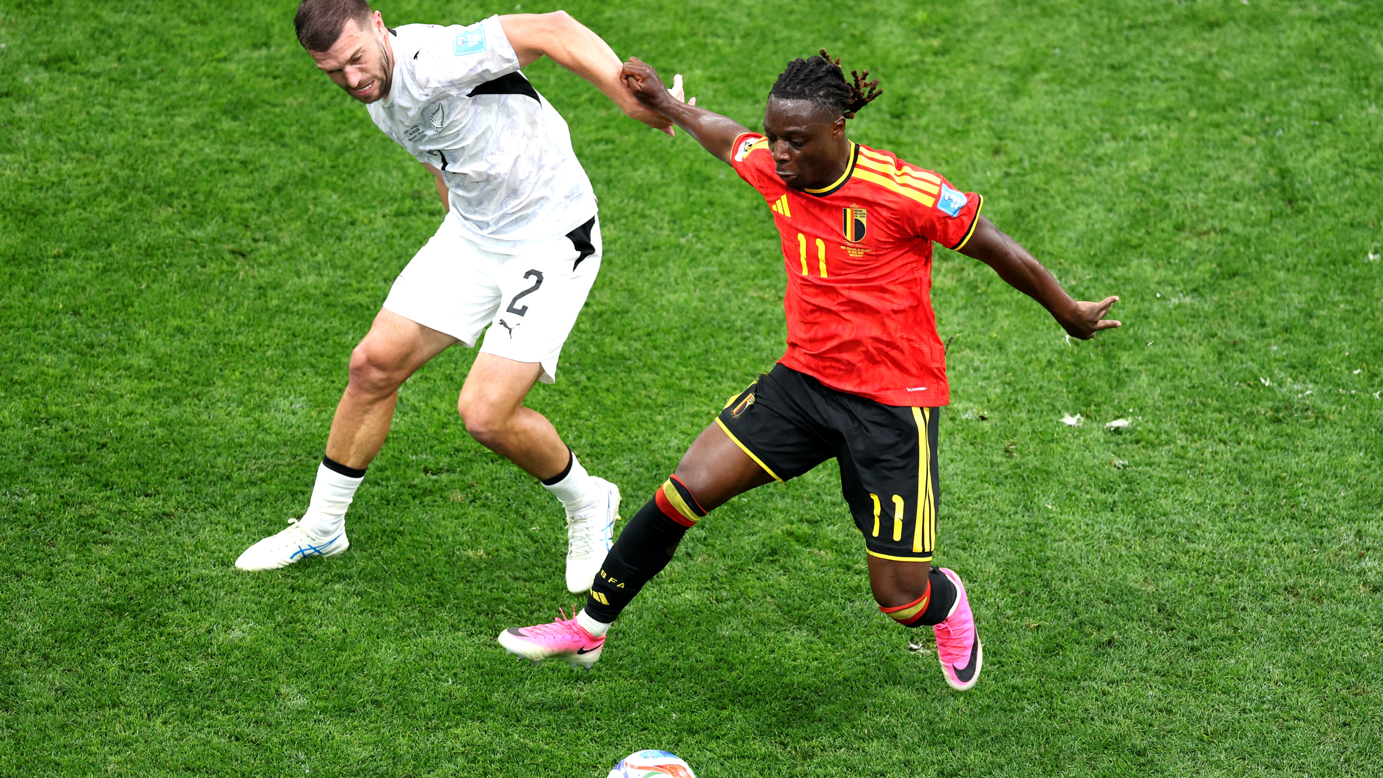 Belgica ante Nueva Zelanda en el Mundial 2026