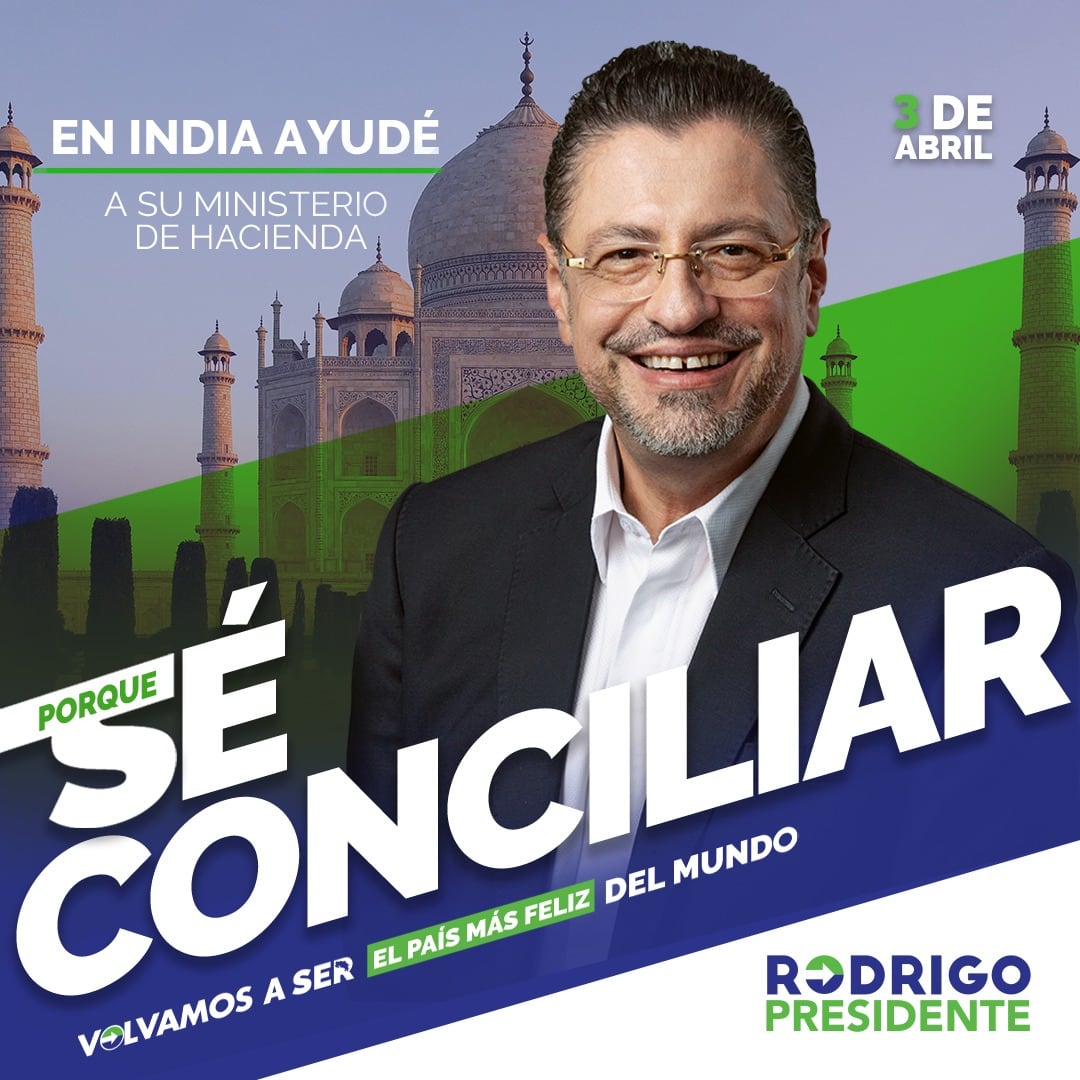 Anuncio de campaña de Rodrigo Chaves marzo 2022