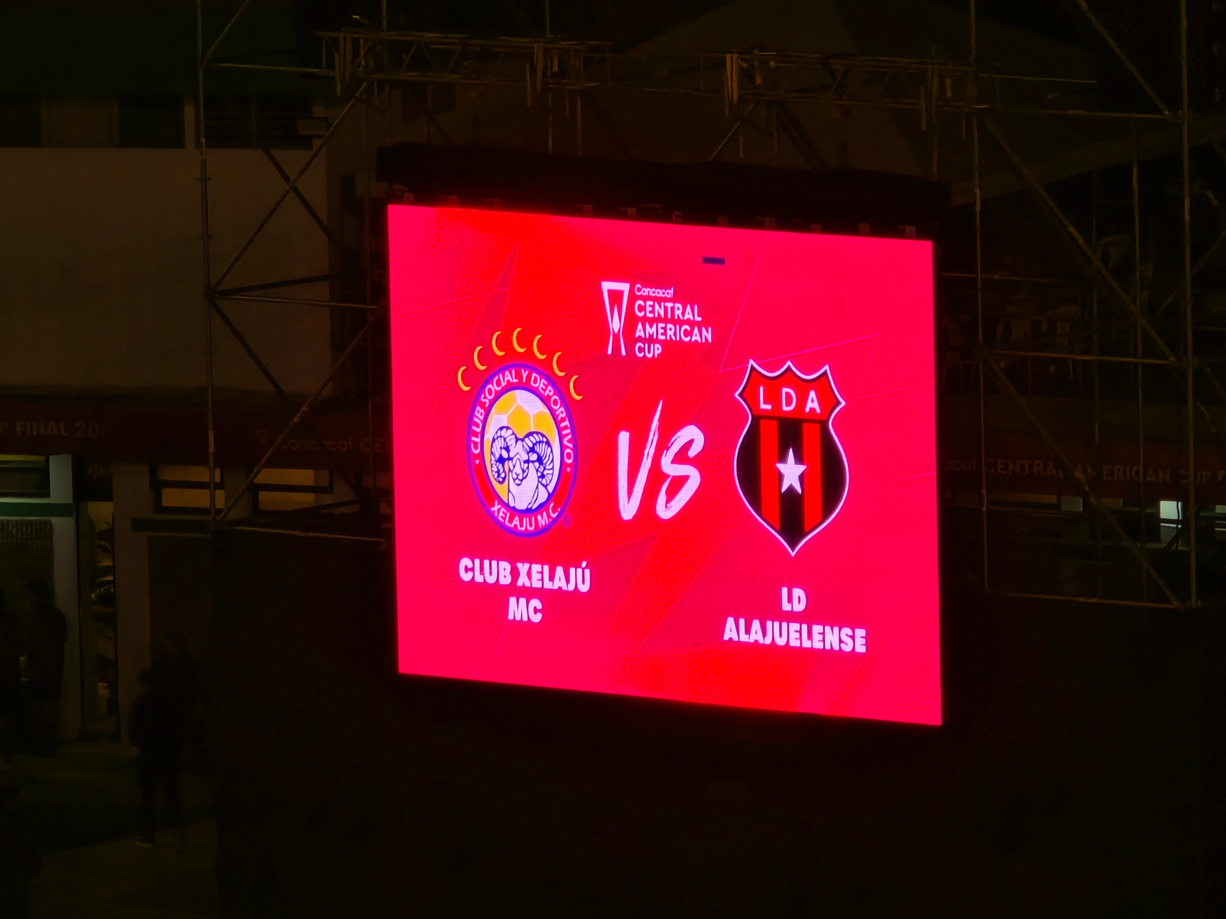 La final de la Copa Centroamericana de Concacaf entre Xelajú y Liga Deportiva Alajuelense empezará a las 8:06 p. m., en el Estadio Cementos Progreso.