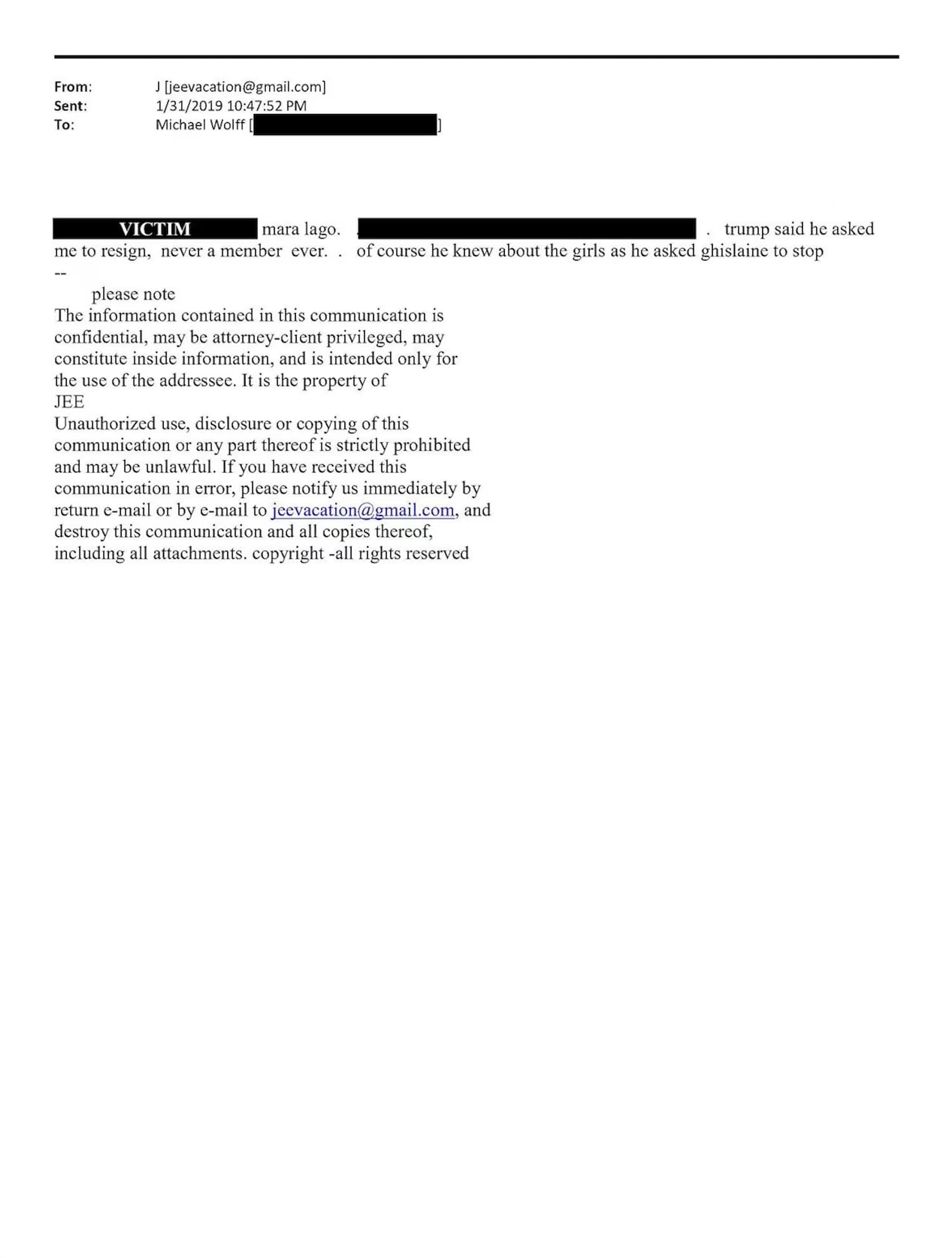 Emails Trump Epstein