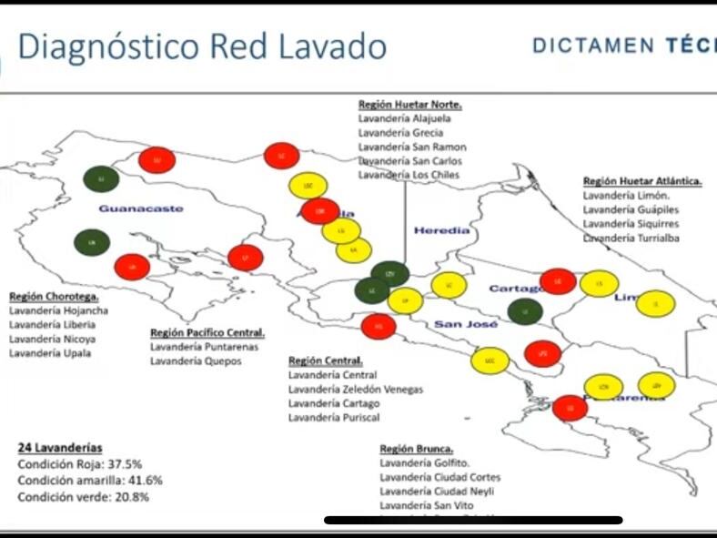 Red de lavanderías CCSS. Mayo 2024