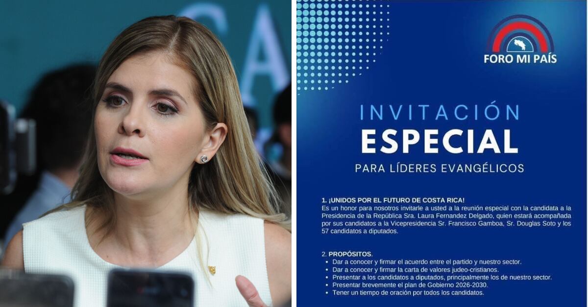 Laura Fernández, candidata presidencial del partido chavista Pueblo Soberano, se reunió en privado con pastores evangélicos para suscribir acuerdo.
