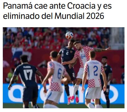 Reacción del diario 'La Estrella' de Panamá.