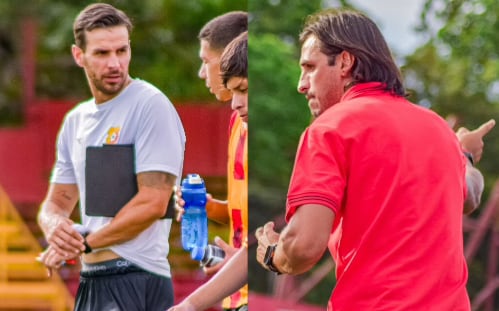 Yendrick Ruiz y Bryan Ruiz vivieron una experiencia diferente al toparse en un partido como técnicos de la U-20 de Herediano y de Liga Deportiva Alajuelense, respectivamente.