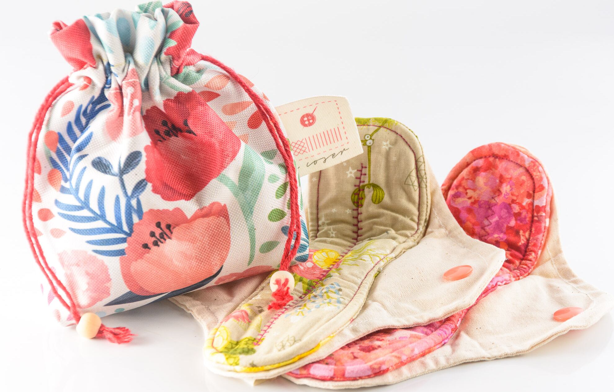 Articulos para uso de la higiene femenina elaborados en tela como aporte a la sostenibilidad del medio ambiente.