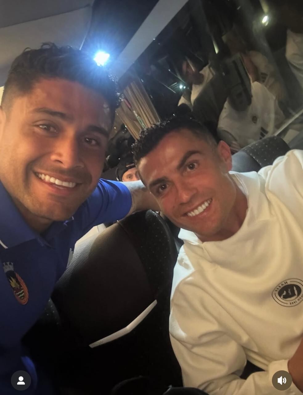 Kevin Chamorro y Cristiano Ronaldo.