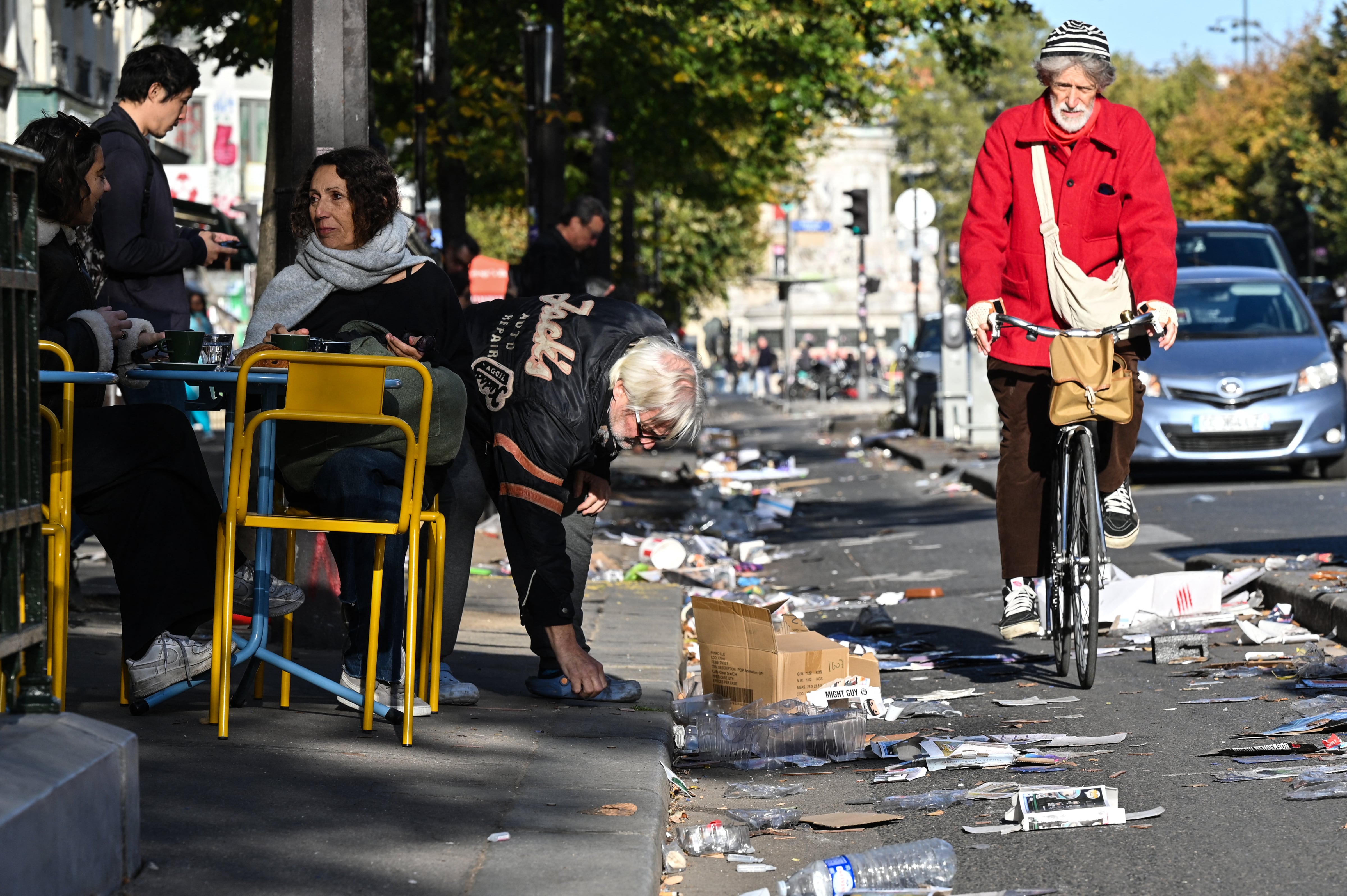 en la imagen, los resultados de las protestas en Francia