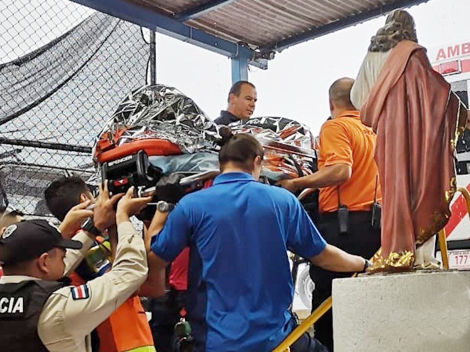 Heridos por caída de rayo. Foto Shirley Vásquez.