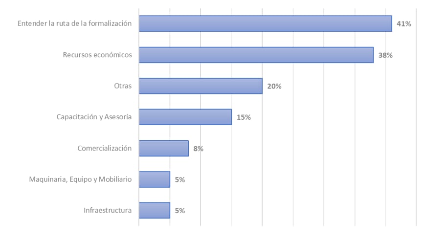 Necesidades para poder formalizar el emprendimiento
