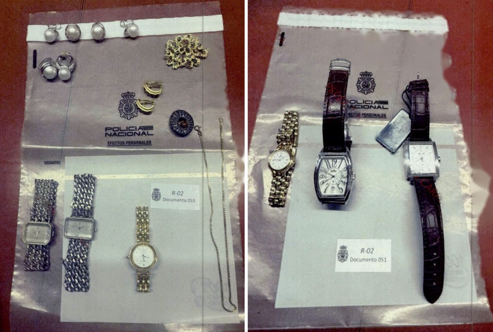 La Policía abrió la caja fuerte del despacho de Zapatero y decomisó joyas, relojes y archivos en medio de la investigación judicial.
