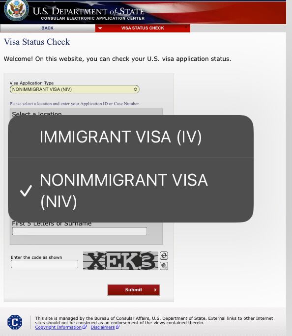 Verificar visa de Estados Unidos.