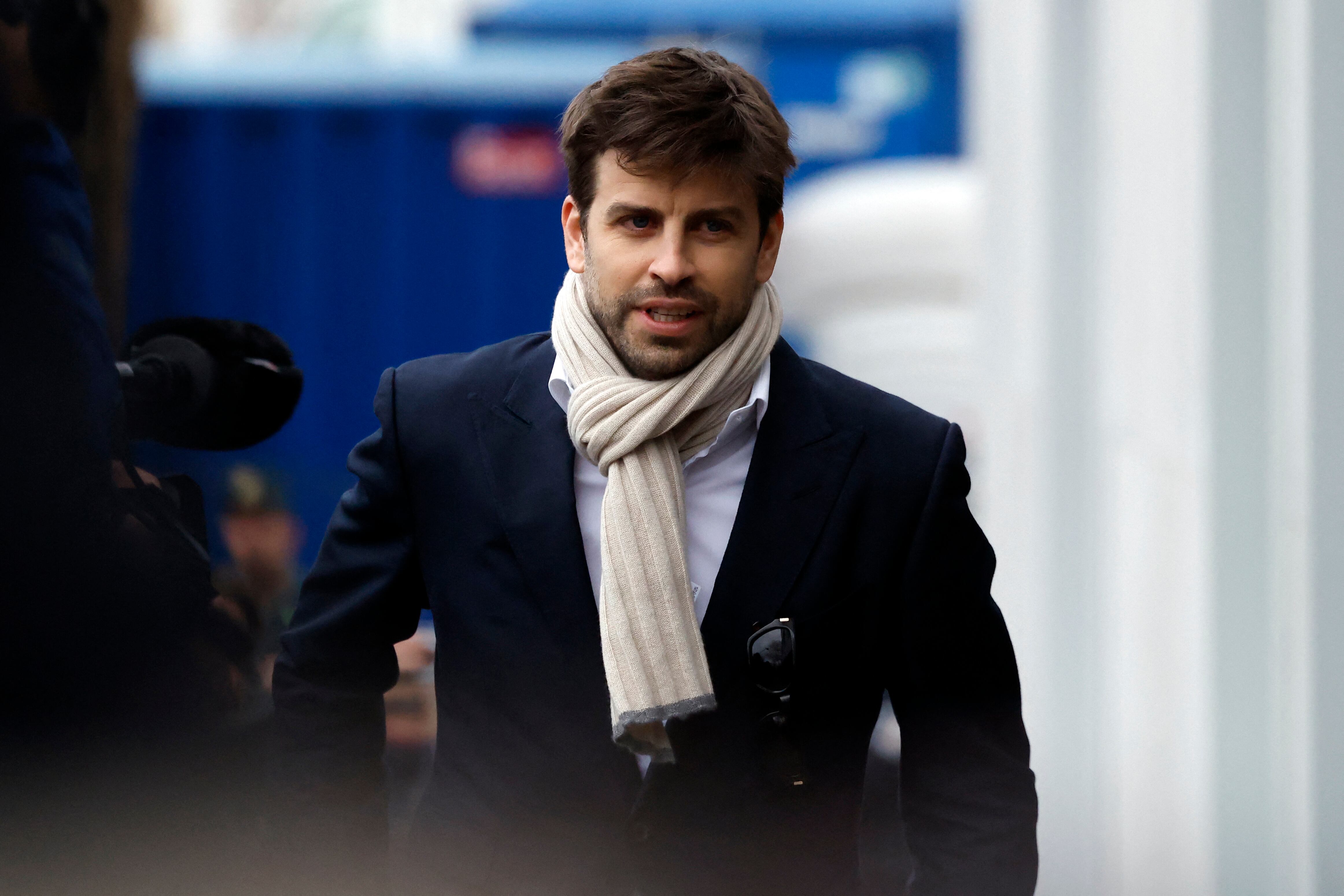 Gerard Piqué saliendo del juicio por el caso Supercopa.