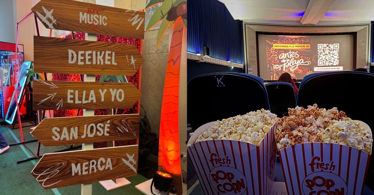 Durante la presentación del álbum 'Antes de la playa' de Deeikel hubo escenografía relacionada al disco y los asistentes disfrutaron de palomitas mientras veían el documental.