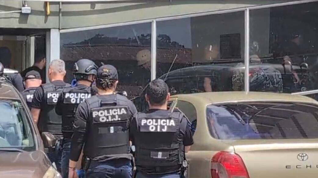 Operativo para detener a banda Los Orientales. Foto OIJ.