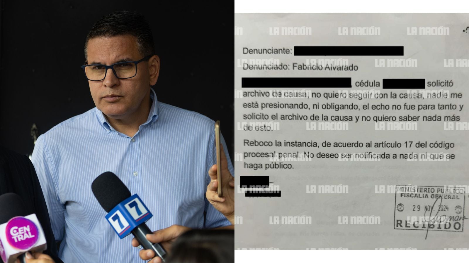 Denuncia Fabricio Alvarado