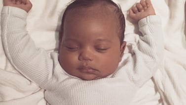 Kim Kardashian muestra la primera fotografía de Saint West