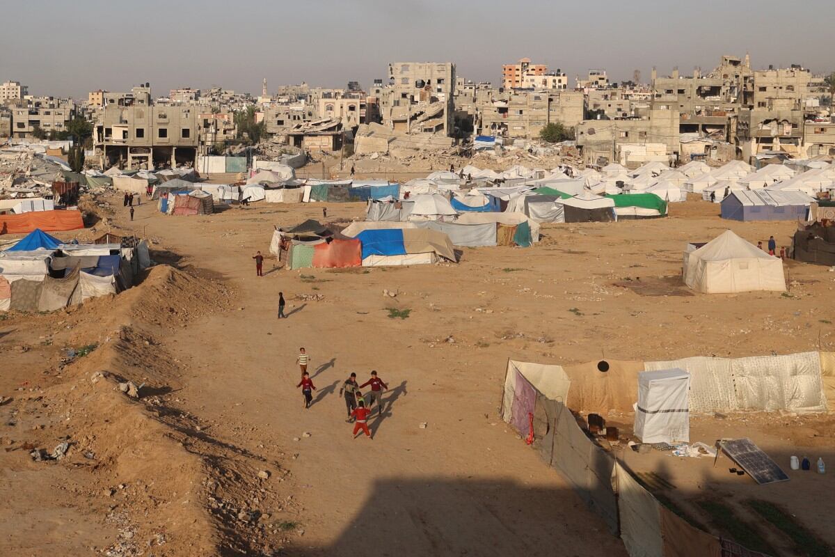 Campo de refugiados de Bureij, en el centro de la Franja de Gaza.
