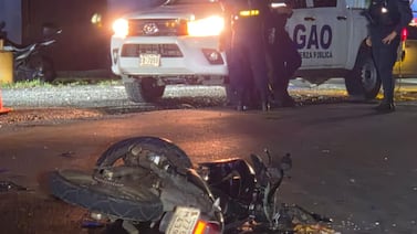 Cinco personas mueren en accidentes de motocicletas durante la noche