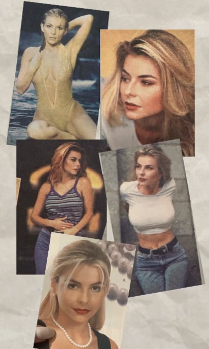 Glenda Peraza en sus épocas como modelo.