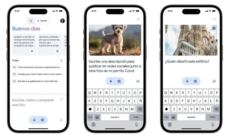 Google actualiza su app para iOS con el 'chatbot' Gemini, disponible ahora para iPhone tras su lanzamiento en Android.