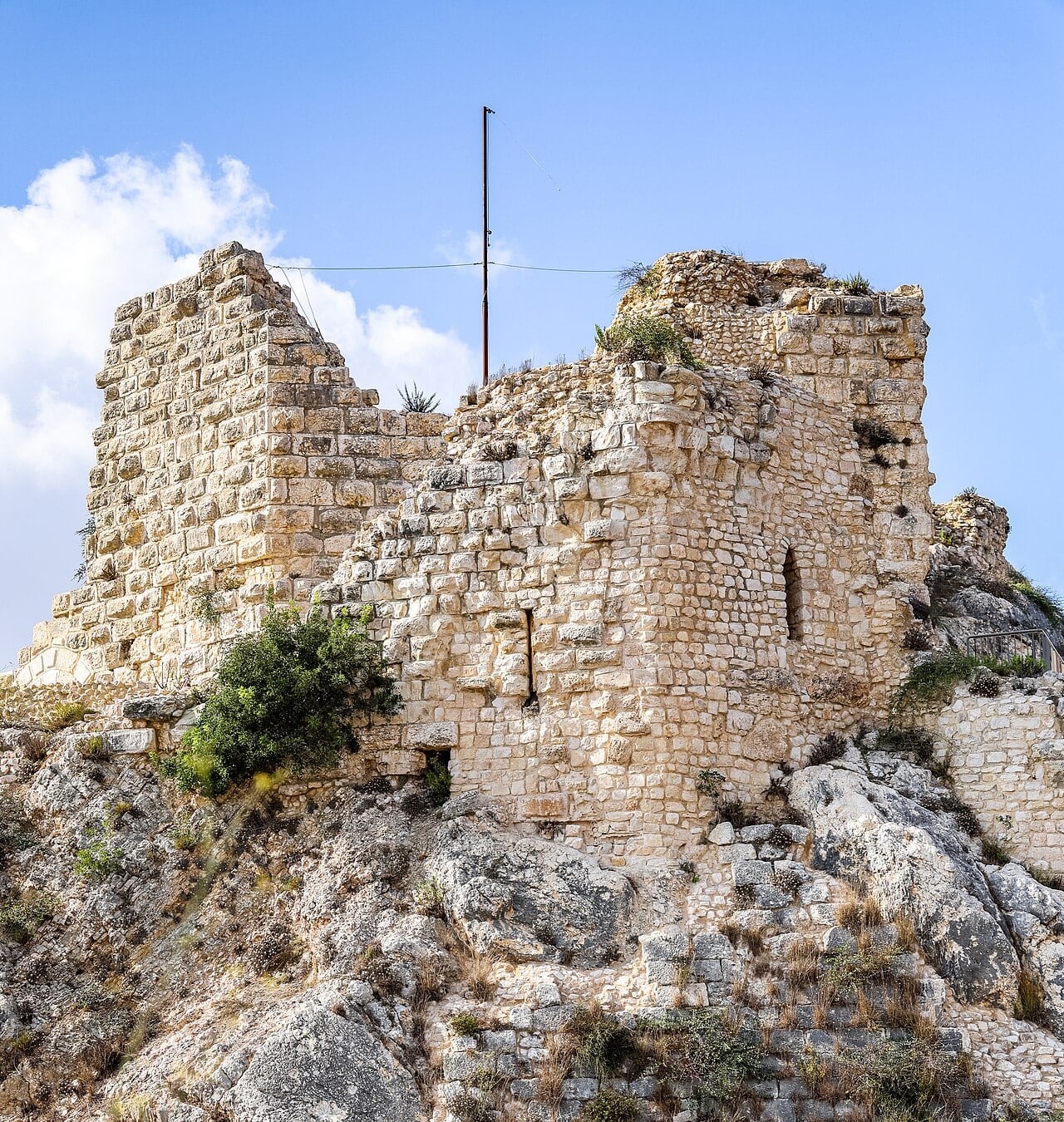 Los restos del antiguo Castillo de Beaufort (el ‘Castillo Hermoso’), conocido localmente como Qal'at Al-Shaqif, en Arnoun, Líbano.