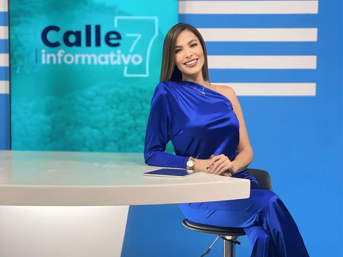 María Teresa Rodríguez, presentadora de canal 7, modelo y exreina de belleza.