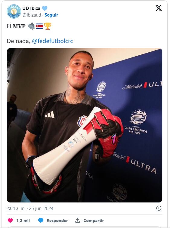 Patrick Sequeira. Foto registro X de UD Ibiza