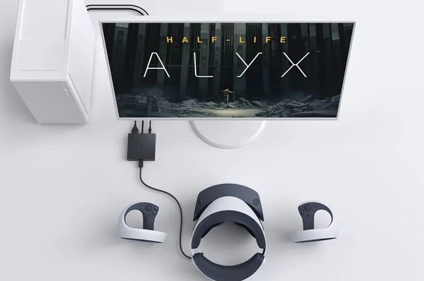 Sony presenta su nuevo adaptador para PS VR2, permitiendo jugar títulos de PC como Half-Life: Alyx y Fallout 4 VR en su visor de realidad virtual.