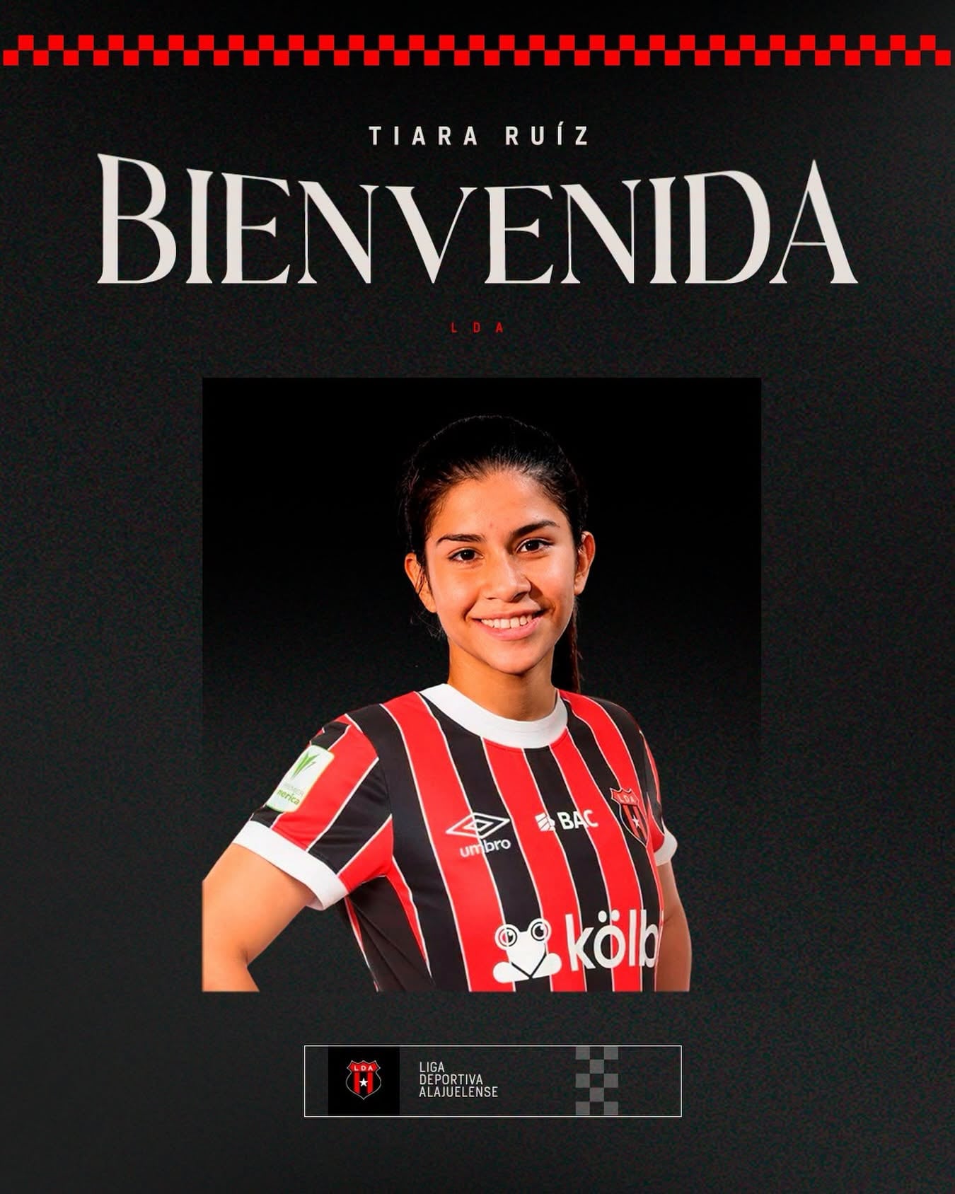 Tiara Ruiz ahora forma parte de las leonas de Liga Deportiva Alajuelense.