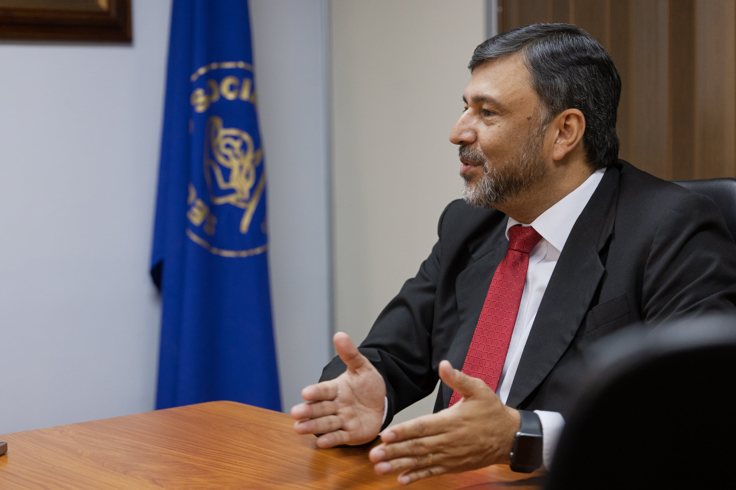 06/05/2026, San José, Gerrncia de Pensiones de la CCSS, entrevista con el gerente de pensiones Jaime Barrantes.