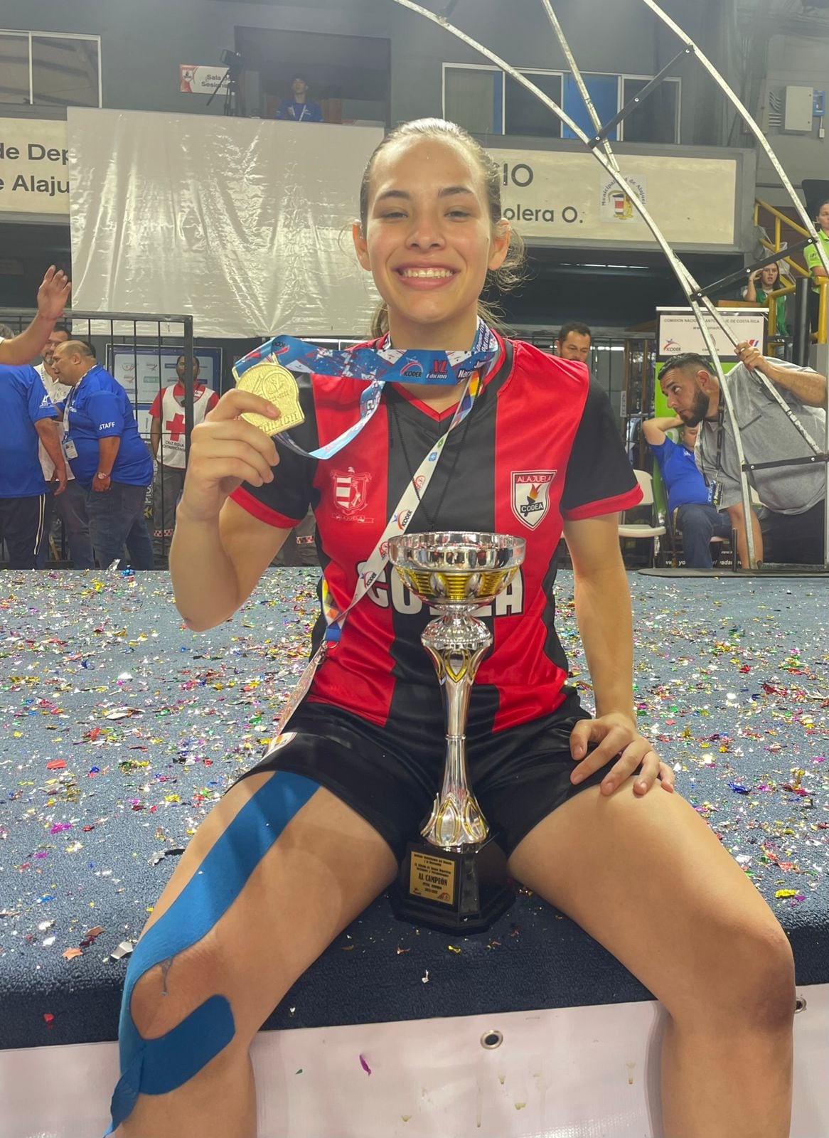 Hillary Barquero fue campeona de fútsal en Juegos Nacionales con Codea.