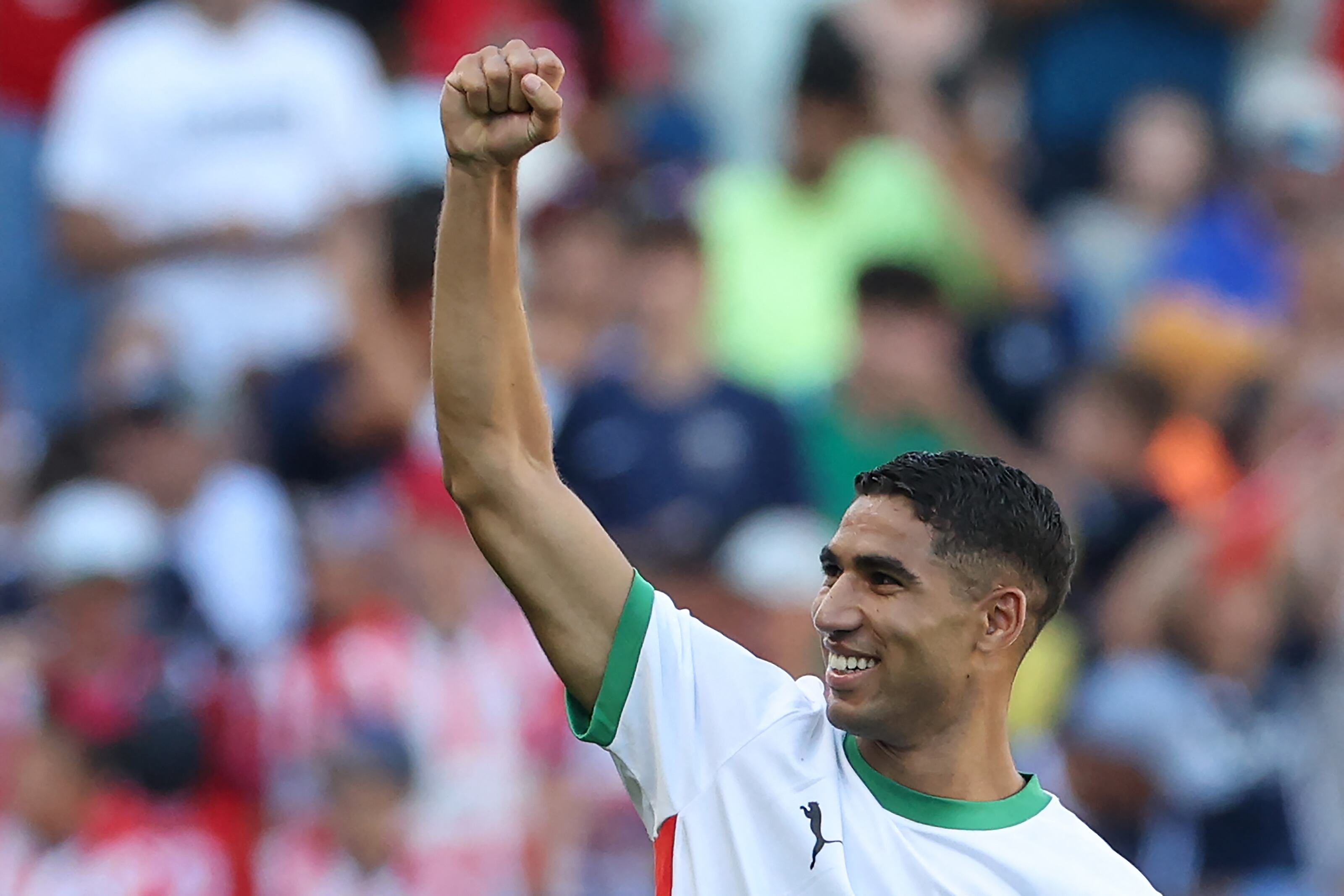 Achraf Hakimi a marqué un but lors de la victoire du Maroc contre l'Égypte.