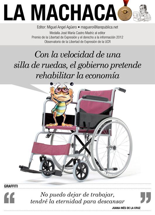 El lunes 10 de junio, el periodista Miguel güero publicó una de sus últimas imágenes con crítica en 'La Machaca' de 'La República'. Imagen tomada de La Machaca.