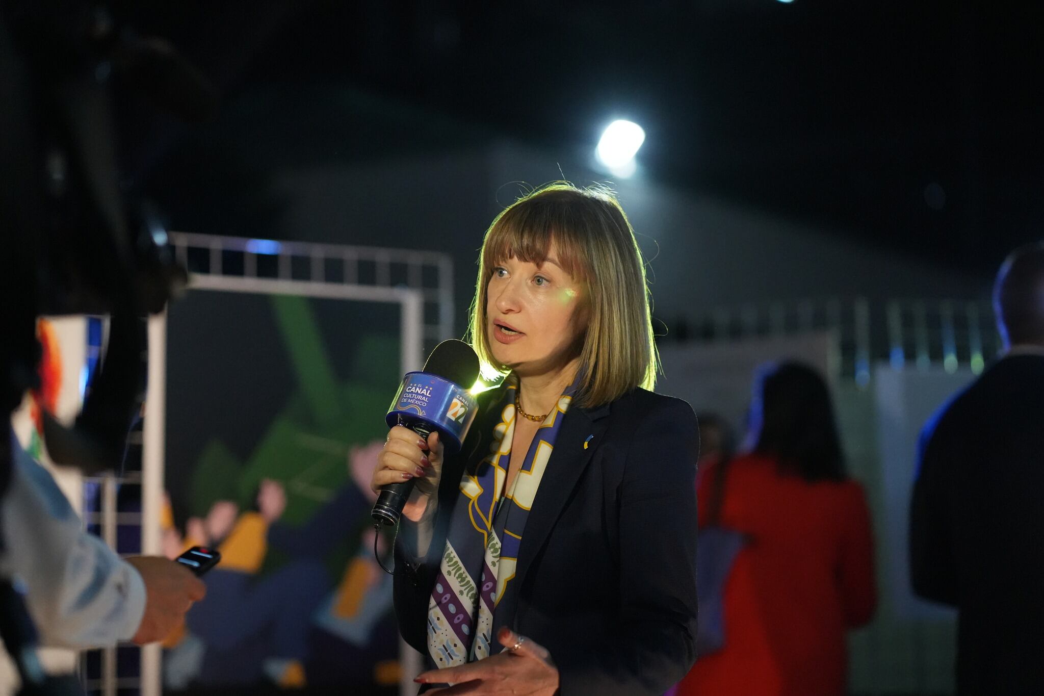 Embajadora de Ucrania en México, Oksana Dramaretska.