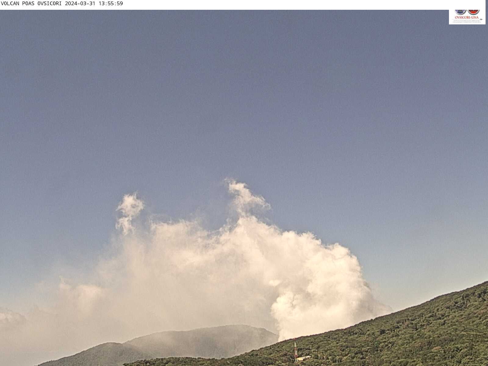 cámara volcán poás domingo 31 de marzo