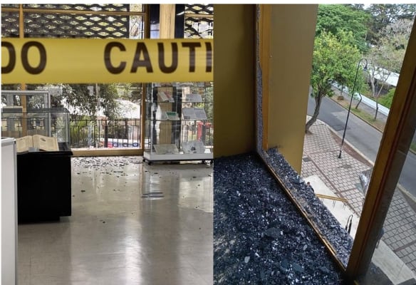 Biblioteca Miguel Obregón fue baleada