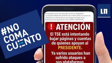 Es falso que el TSE elimine páginas o cuentas de quienes apoyan a Rodrigo Chaves