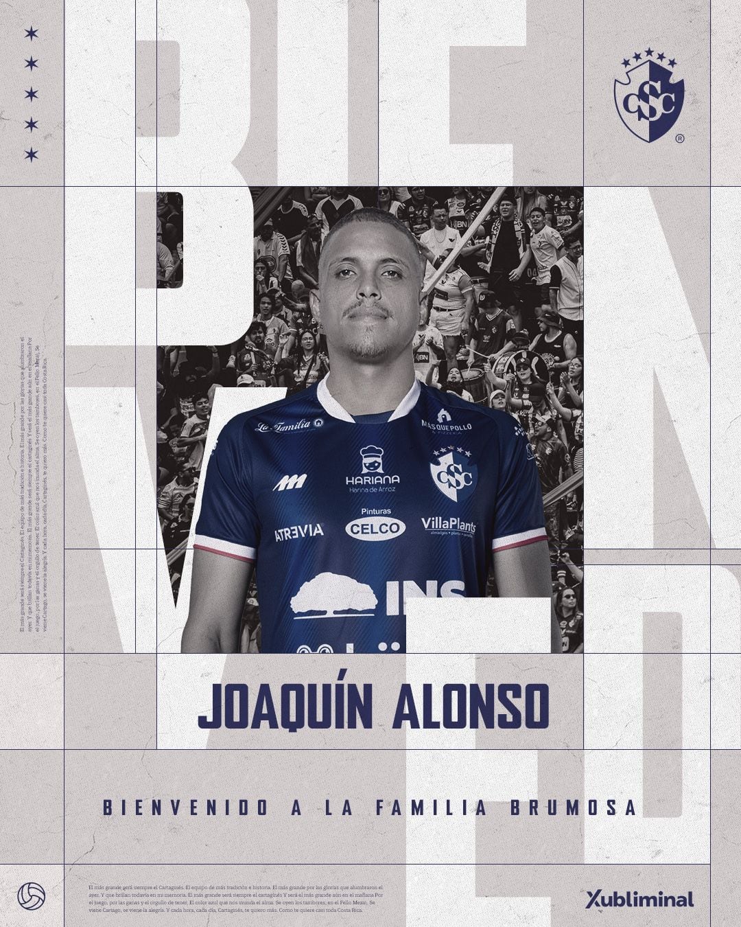 Joaquín Alonso Hernández fue anunciado como nuevo atacante de Cartaginés.