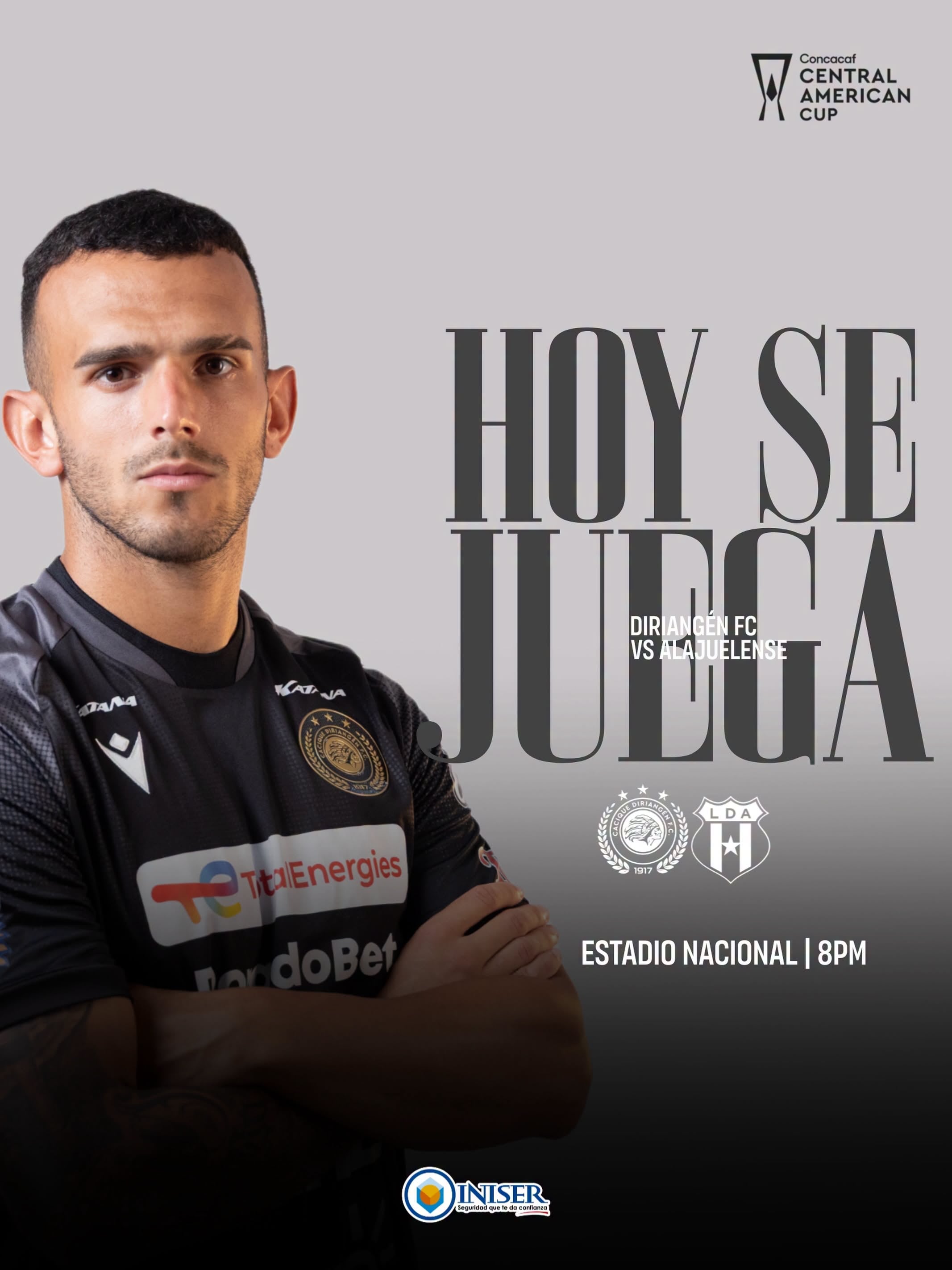 Así anuncia Diriangén el partido contra Alajuelense en la Copa Centroamericana.