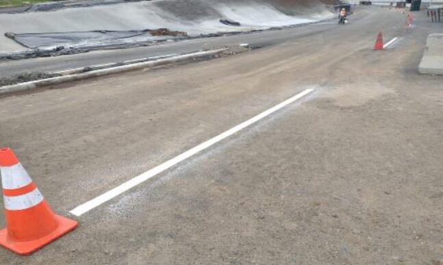 Demarcación de vía.