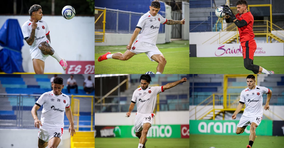 John Paul Ruiz, Anthony Hernández, Washington Ortega, Fernando Piñar, Aarón Salazar y Ronaldo Cisneros son parte de los jugadores que Alajuelense llevó a Honduras.