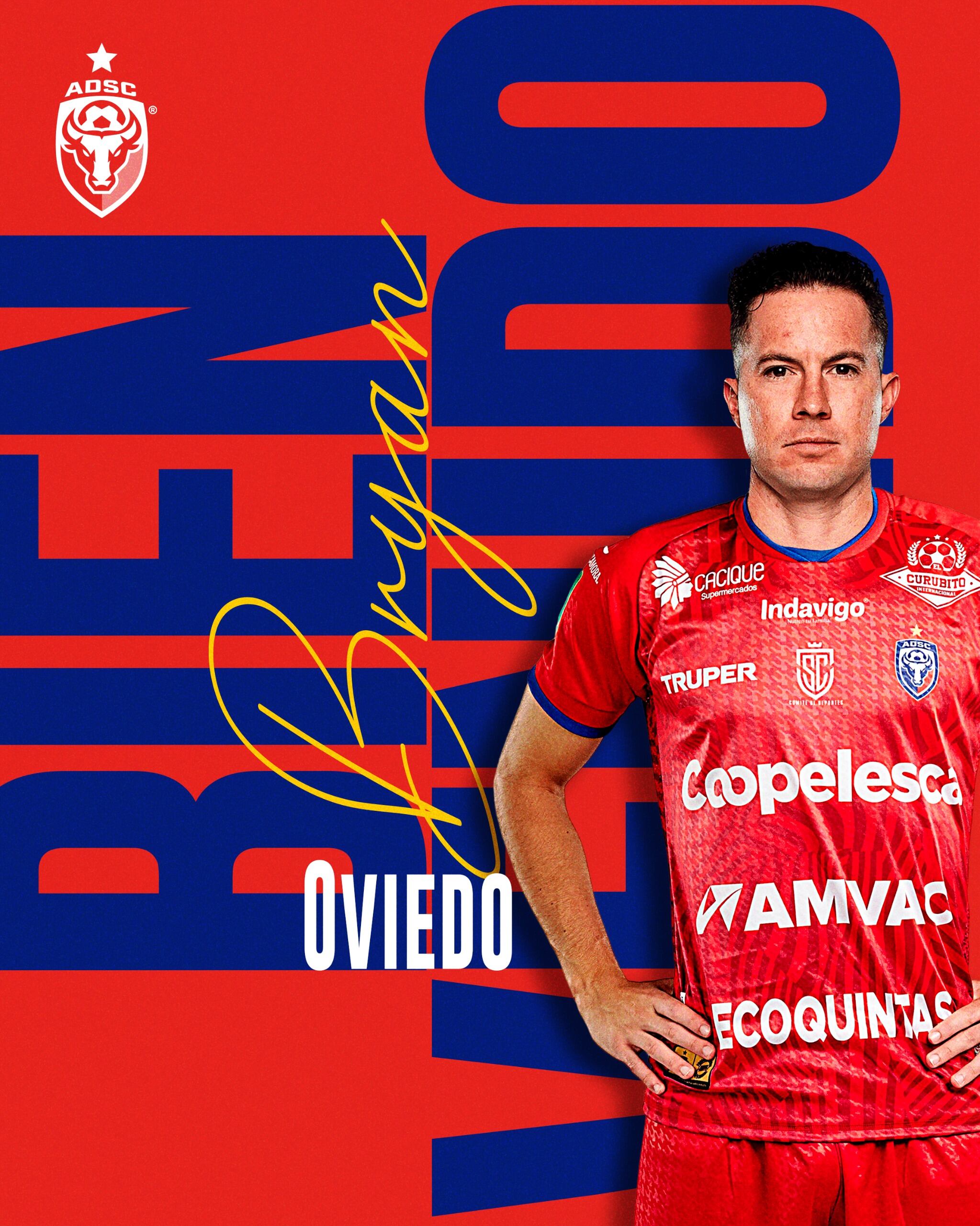 Bryan Oviedo fue anunciado como fichaje de San Carlos.