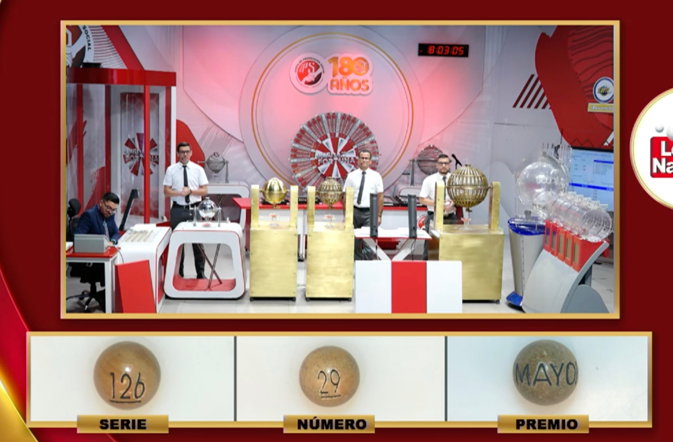 El número 29 con la serie 126 fue el PREMIO MAYOR de la Lotería Nacional de la JPS de este 31 de mayo.