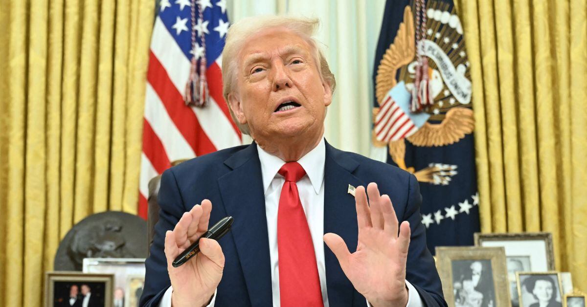 En la imagen, Donald Trump en la Casa Blanca